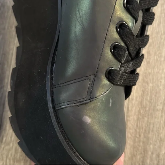 YRU holographic platform shoes women’s sz 7 - Picture 3 of 7